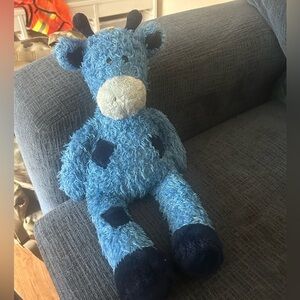 Gund Blue EMMIT GIRAFFE Plush 319941 Square Spots Stuffed Toy Vintage